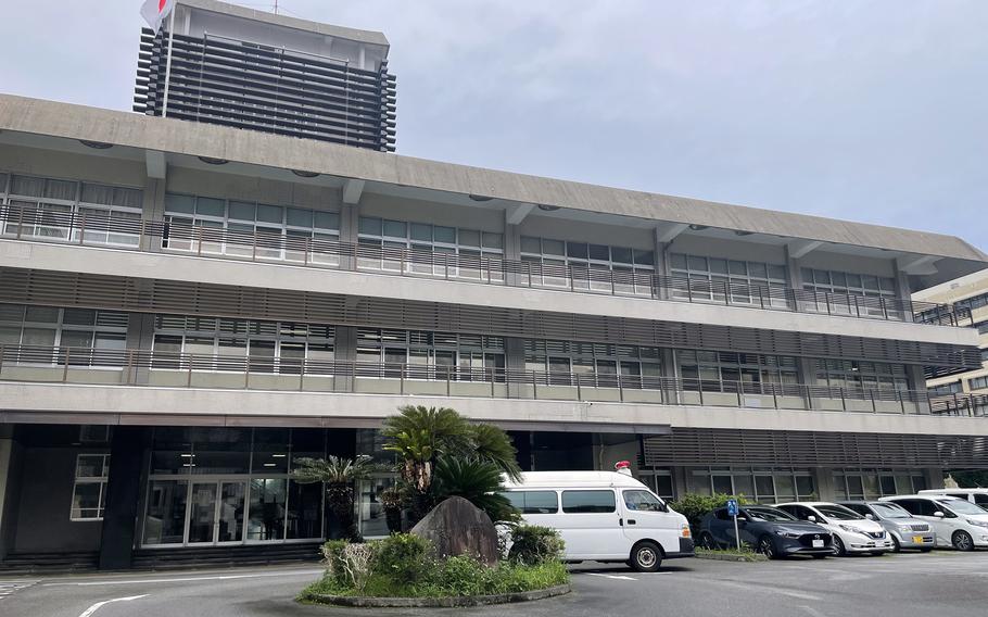A Marine charged with driving recklessly and fleeing the scene of a crash received a suspended sentence in Naha District Court on Okinawa, May 23, 2024. 