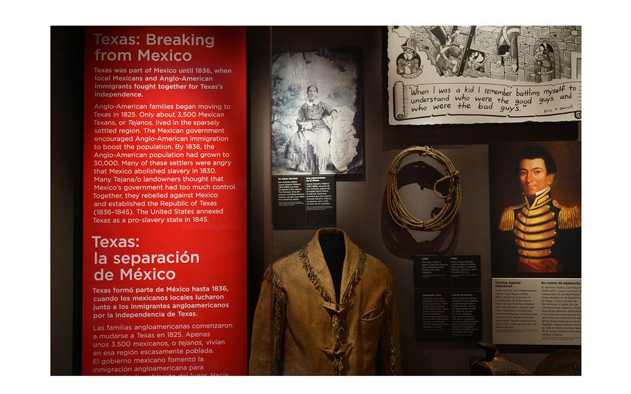 An exhibit at the National Museum of the American Latino in Washington. 