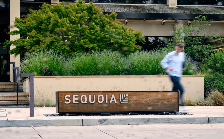Sequoia Capital offices in Menlo Park, California, U.S., on Tuesday, June 6, 2023. Venture capital powerhouse Sequoia Capital is breaking up into three entities around the world, splitting the Chinese and U.S. operations as tensions grow between the world’s two largest economies.