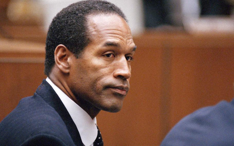 O.J. Simpson in court.