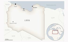 This is a locator map for Libya with its capital, Tripoli. (AP Photo)