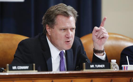 Rep. Mike Turner, R-Ohio, speaks during a House Intelligence Committee hearing in Washington in November 2019.