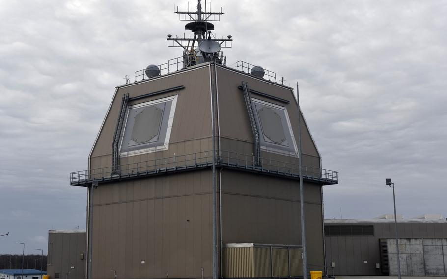 A look at the “deck house” of Naval Support Facility Redzikowo in Poland.