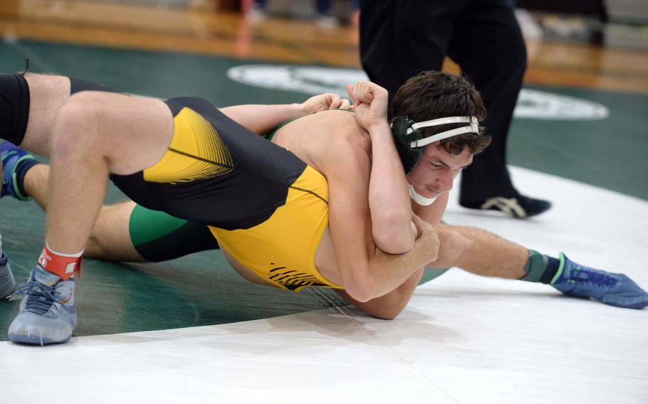 Max Lundberg pins Owen Johnson.