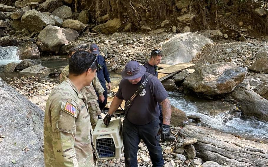 Soldiers arrived a week ago in North Carolina to help with the recovery from Hurricane Helene and are still reaching locations where residents are waiting for the first influx of resources and support since the storm. 