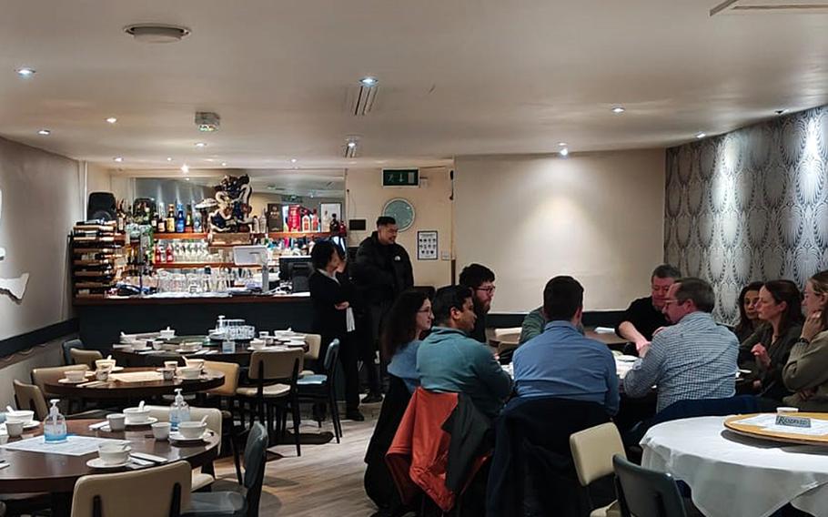 Inside a Chinese restaurant in the U.K.