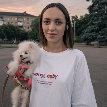 Veronika, 23, is a combat medic who was born in Donetsk city and now lives in Slovyansk.