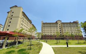 Two new barracks for single soldiers recently opened near the Riverbend Golf Course at Camp Humphreys, South Korea.