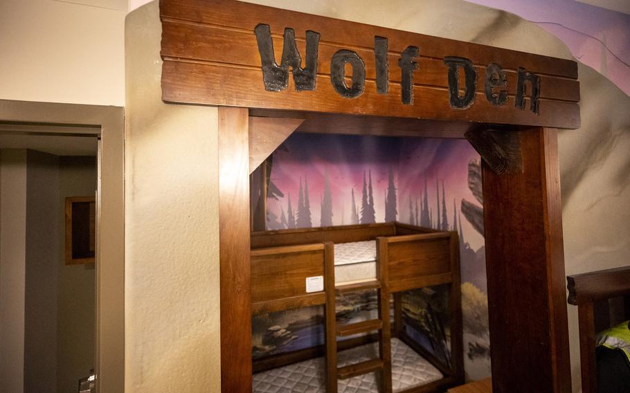 Bunk beds are featured in multiple family suites, as seen above during a construction tour of Great Wolf Lodge South Florida in Naples, on Aug. 22. 