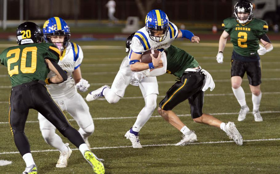 Robert D. Edgren tops Yokota in football.