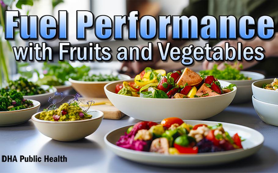 Fruits and vegetables help fuel perfomance.