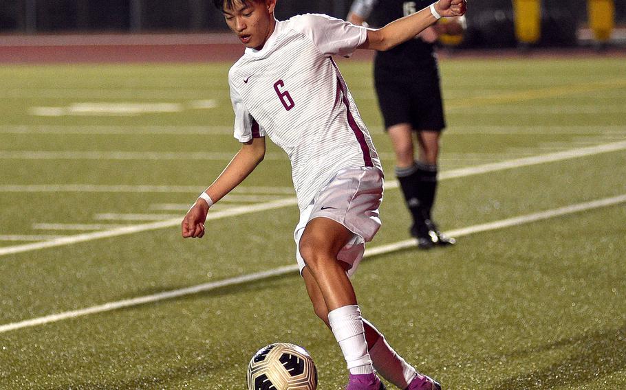 Devin Jose controls the ball.