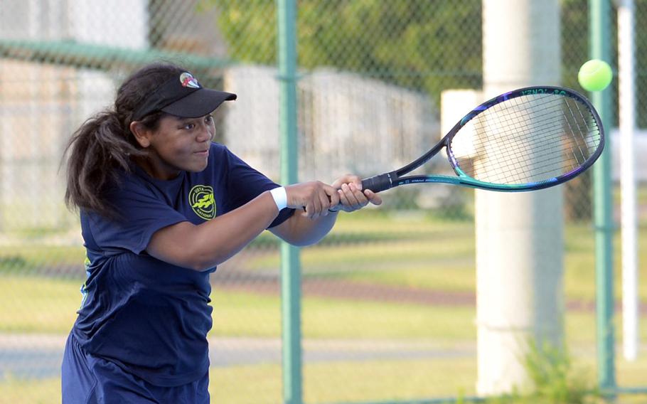 E.J. King senior Moa Best won last year's Far East tennis tournament girls singles and doubles titles.