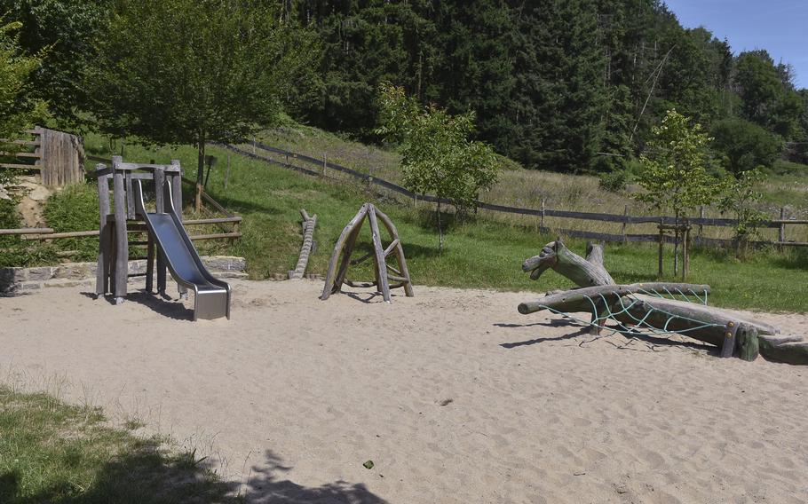 A small playground at the base of the Felsenmeer provides an additional recreation area for children and families.