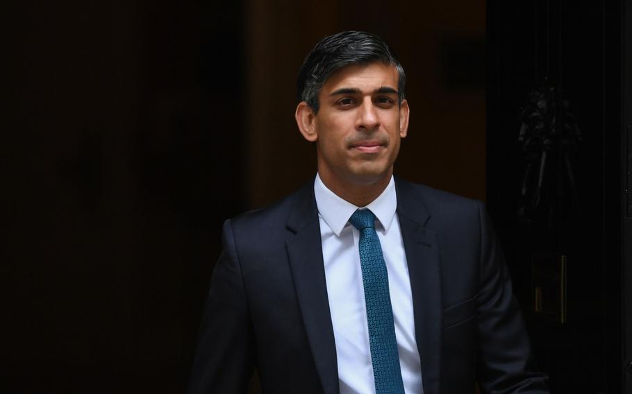 U.K. Prime Minister Rishi Sunak departs 10 Downing Street to attend a question-and-answer session in Parliament on July 19. 