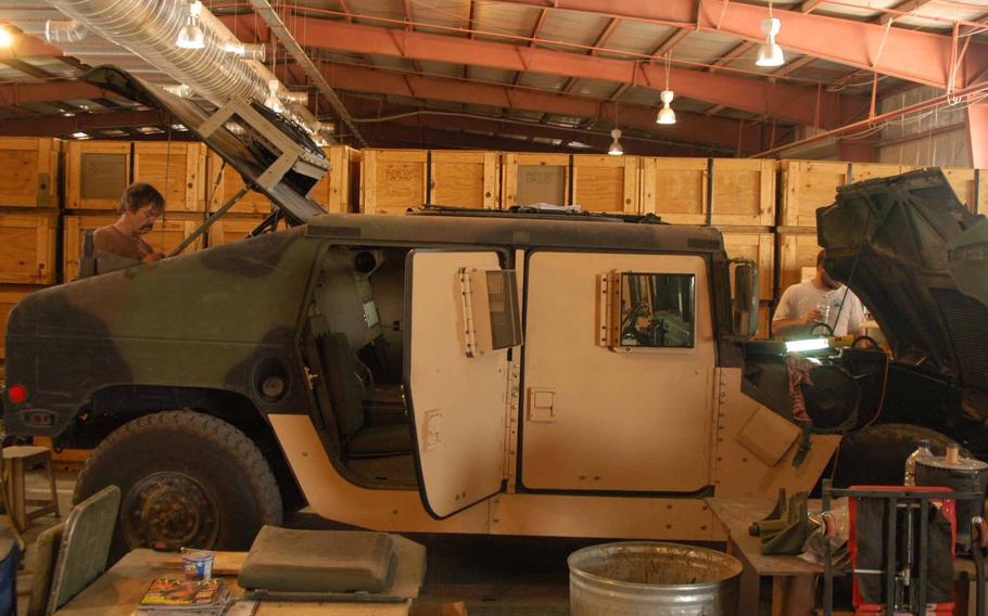 A 2nd Infantry Division Humvee