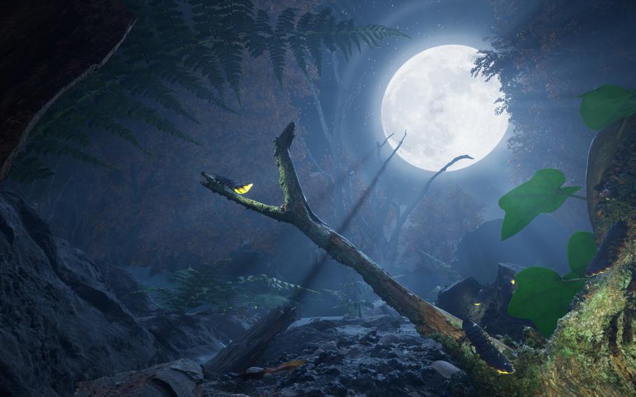  Everything from the forest lighting to the stream of ants seems real thanks to the game’s photorealistic effects. 