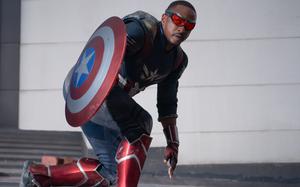 Anthony Mackie as Captain America in “Brave New World.”