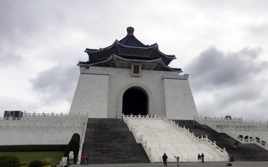 The National Chiang Kai-shek Memorial in Taiwan’s capital honors the  Nationalist Chinese president whose forces retreated to the island in 1949.