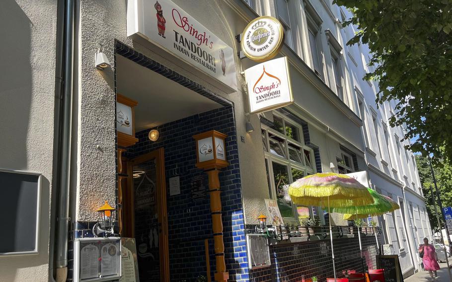 Singh's Tandoori Indian Restaurant is near the central train station in downtown Wiesbaden, Germany.