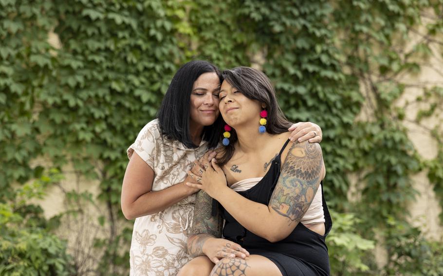 Lindsey Madla and her mother, Kristen Triplett, in Minneapolis.