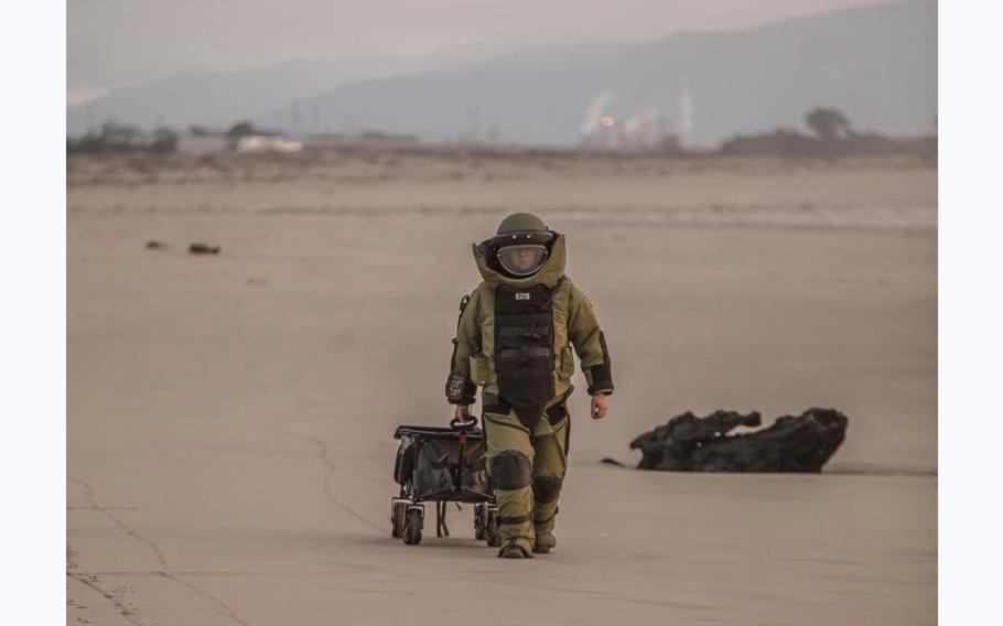 On New Year’s Eve, a bomb team was called out to the Pajaro Dunes, after recent storms washed up what was determined to be an inert military ordnance. Explosive ordnance personnel from Travis Air Force Base responded and collected the bomb.