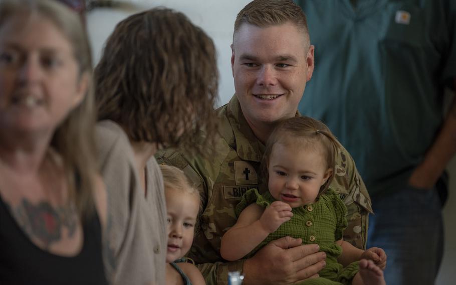 Family and friends bid farewell before Idaho Army National Guard members deploy