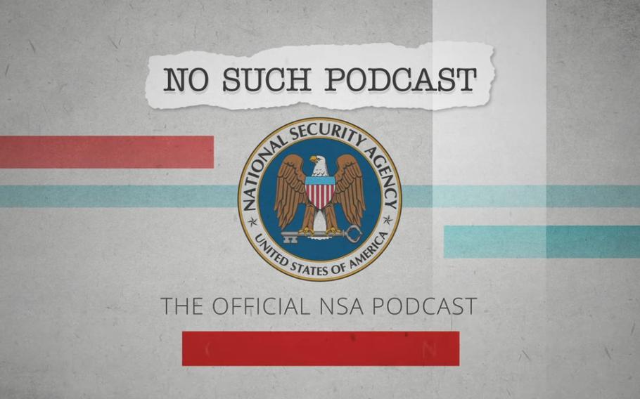 A screen capture from YouTube that shows the official National Security Agency podcast