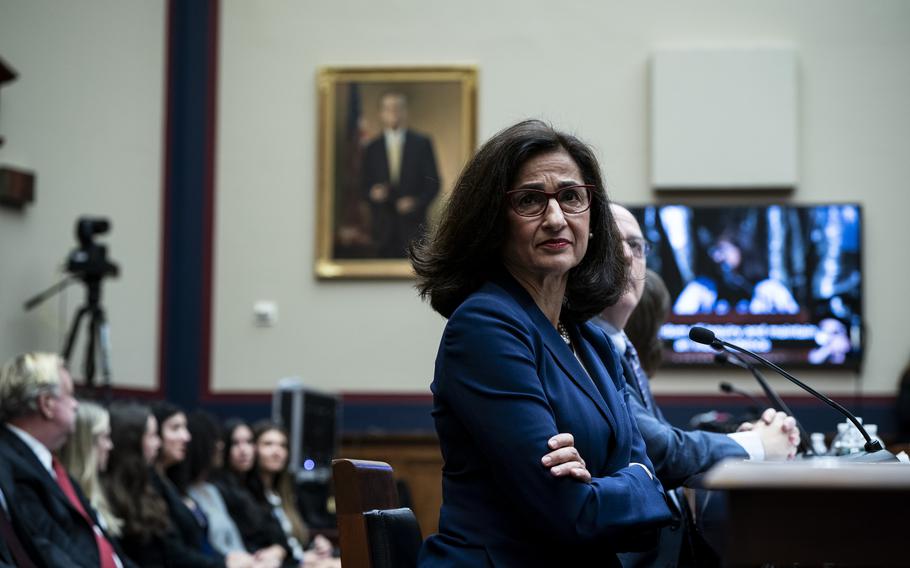 Former Columbia University president Minouche Shafik