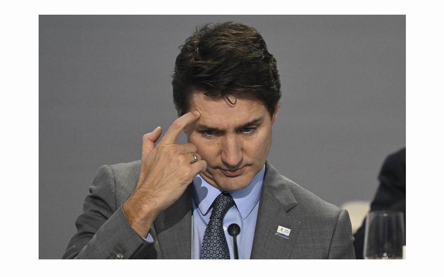 Canadian Prime Minister Justin Trudeau attends the Asia-Pacific Economic Cooperation summit in San Francisco on Nov. 16, 2023. 