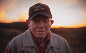 U.S. Marine Corps veteran Cpl. Don Graves poses for a photo outside at Marine Corps Base Camp Pendleton.