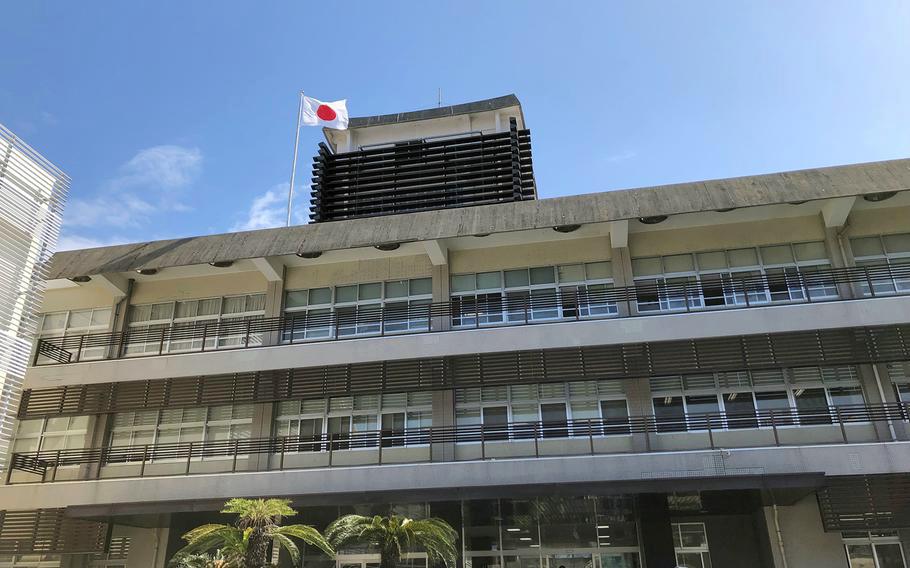 The Naha District Court building in Naha, Okinawa, on Oct. 18, 2021.