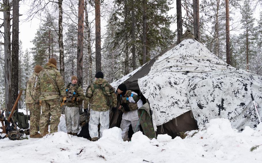 A group of 11th Airborne Division soldiers 