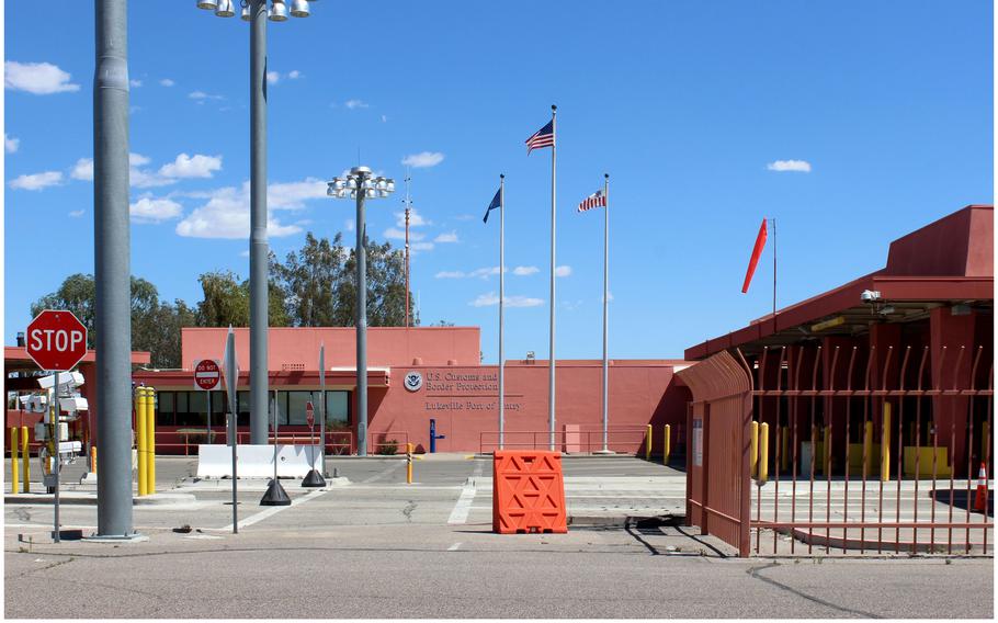 The U.S.-Mexico border crossing at Lukeville, Ariz.