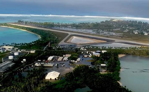 Huge waves batter distant US Army station in South Pacific, forcing ...