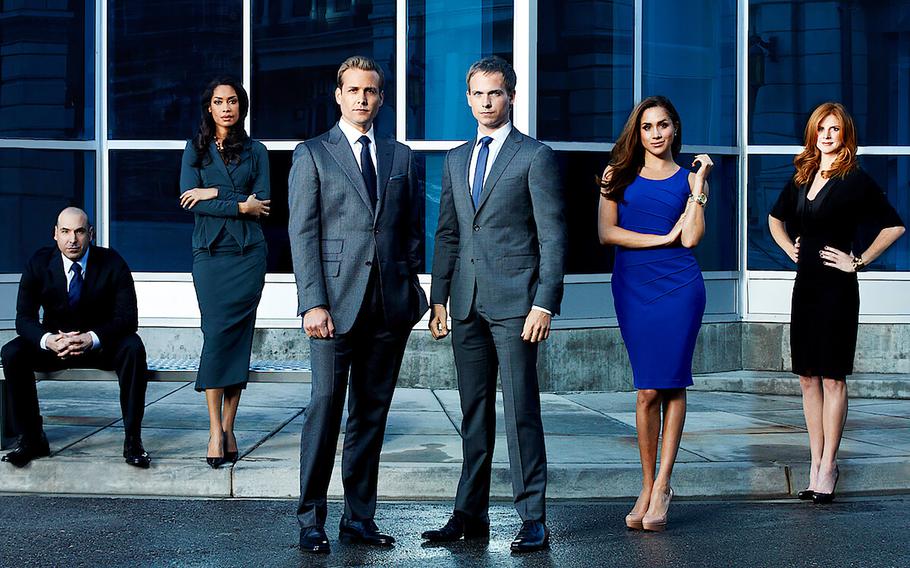 The cast of “Suits,” which is enjoying a resurgence in popularity on Netflix. This summer, the show, which is also on Peacock (owned by NBCUniversal parent Comcast), has been the most streamed title for six consecutive weeks on U.S. television sets, with more than 20 billion viewing minutes, according to Nielsen. “Suits” set a viewership record for a series acquired by a streaming service, Nielsen said in a recent report.