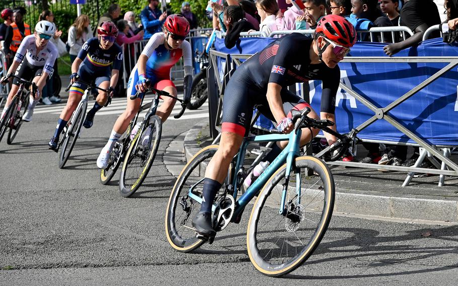 Sarah Storey of Great Britain won her fourth successive Paralympic gold medal in the C4-5 road race at the 2024 Paris Paralympics in Clichy-sous-Bois, France, Sept. 6, 2024. She took the gold ahead of Heidy Gaugain of France, Paula Andrea Ossa Veloza of Colombia and American Samantha Bosco.