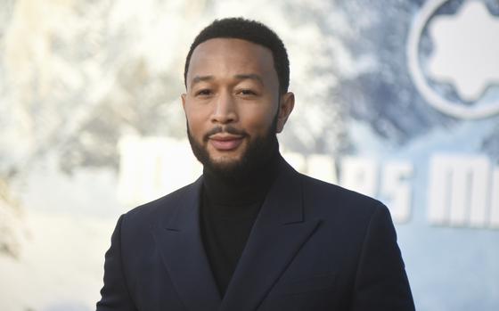 R&B-pop singer John Legend arrives at the Montblanc Meisterstuck 100th anniversary event on May 1, in Los Angeles. Legend will release his first-ever children’s album, “My Favorite Dream,” on Aug. 30, approximately 20 years after the release of his debut album, “Get Lifted.”