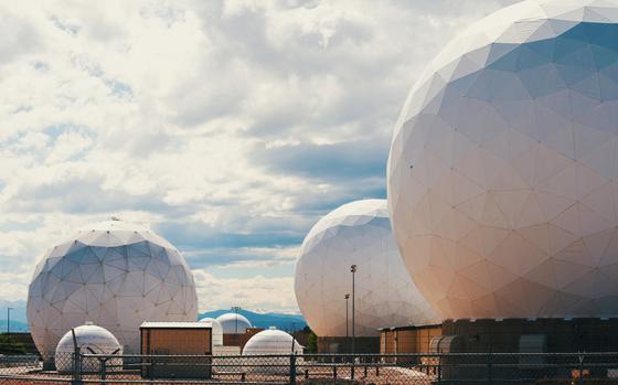 Radomes that provide strategic and theater missile warning for the United States and its international allies are a distinctive feature at Buckley Space Force Base in Colorado.