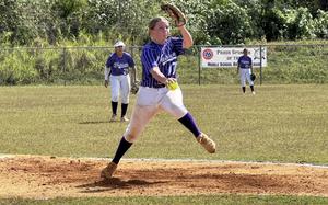 Senior right-hander Brinnlyn Hardt closed her Guam softball career with an 11-1 victory over John F. Kennedy in which she struck out 12 in five innings.