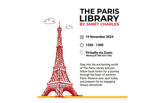 “The Paris Library” with Eifel Tower