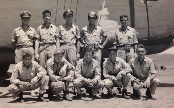 Crew photo for the Heaven Can Wait bomber in Papua New Guinea.