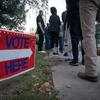 People wait in line to vote at a polling place on Nov. 8, 2022, in Fuquay Varina, North Carolina. (Allison Joyce/Getty Images/TNS)