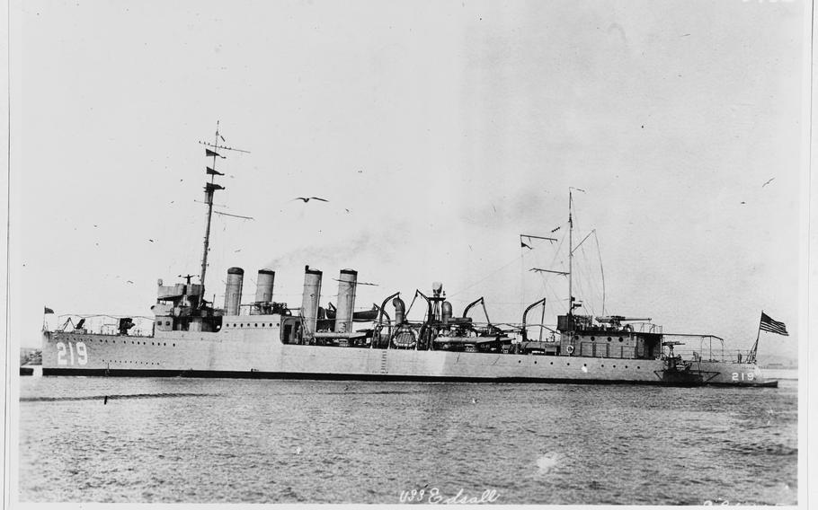 The Navy warship USS Edsall.