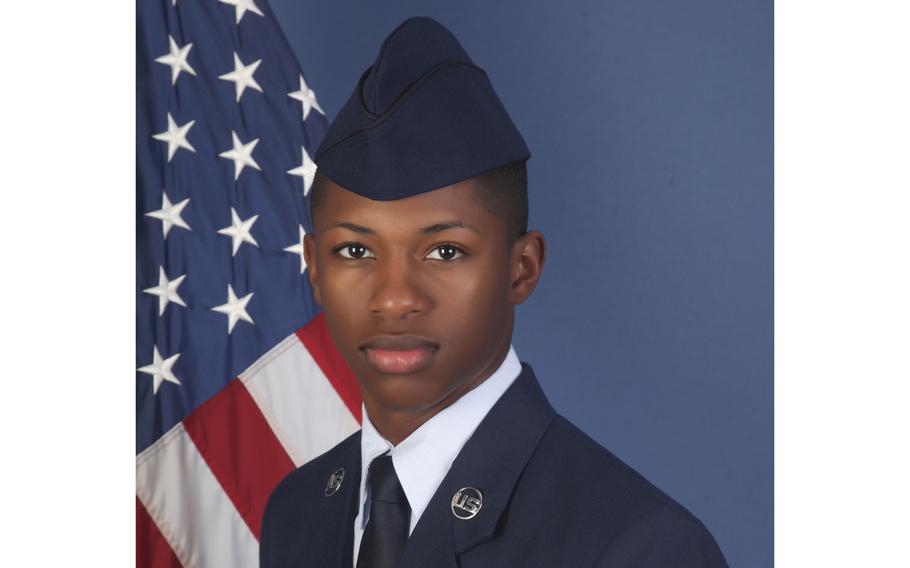 Senior Airman Roger Fortson died May 3, 2024.