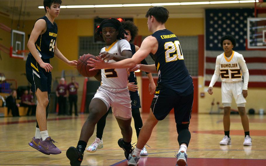 Gregory Makubuya drives to the basket.