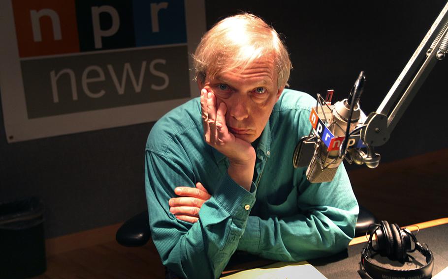 Bob Edwards in the “Morning Edition” studio at NPR in Washington on Feb. 9, 2004.