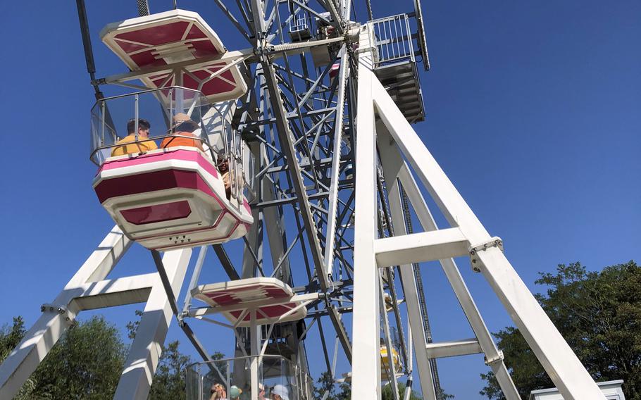 A ferris wheel is one of 41 attractions at Didiland in Morsbronn-les-Bains, France.