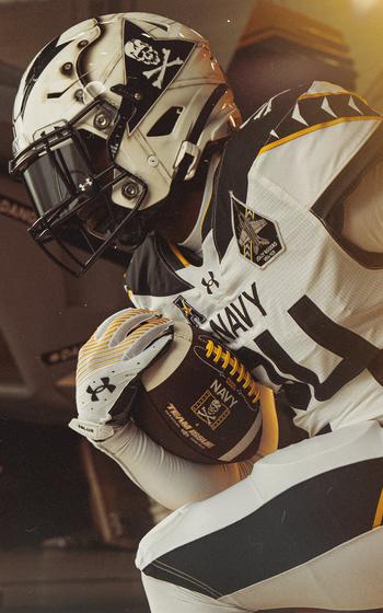 Navy football uniform