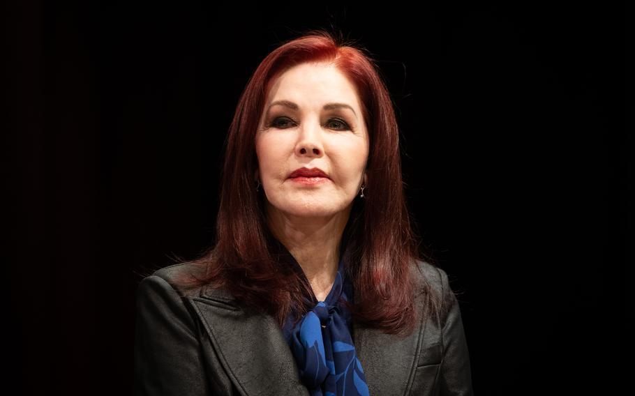 Priscilla Presley poses in 2025.